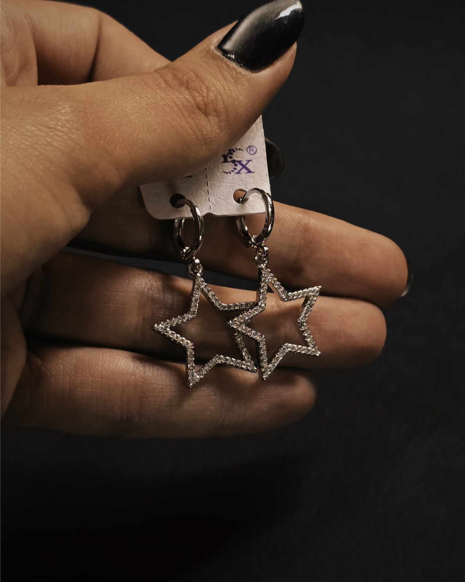 گوشواره ستاره نگین دار